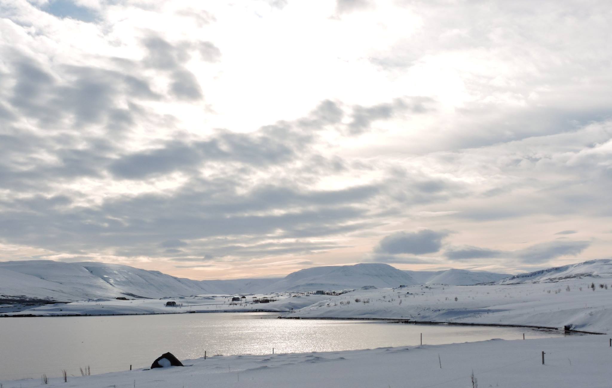 View from Skjaldarvik Guest House