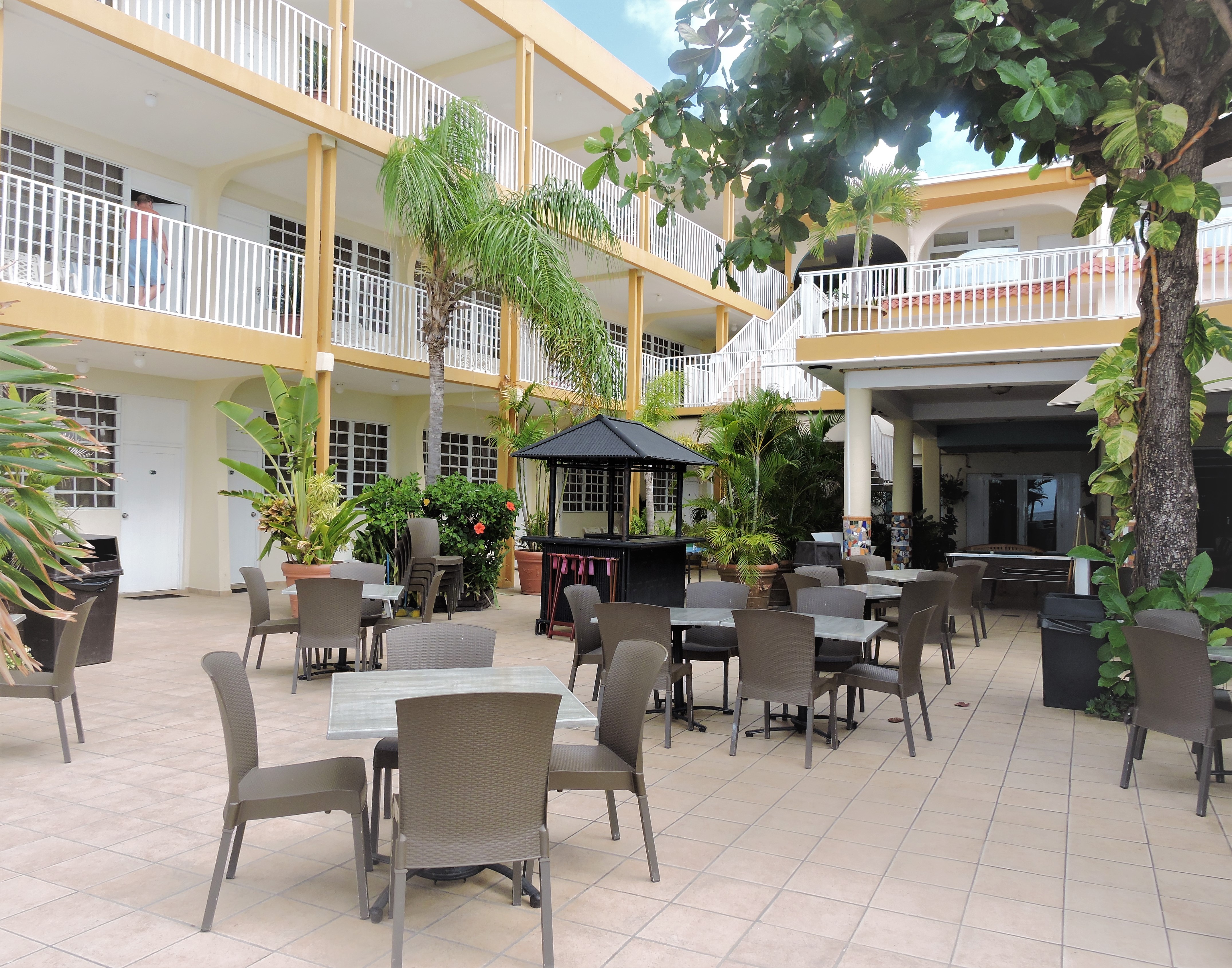 Villa Cofresi Hotel Courtyard Rincon Puerto Rico