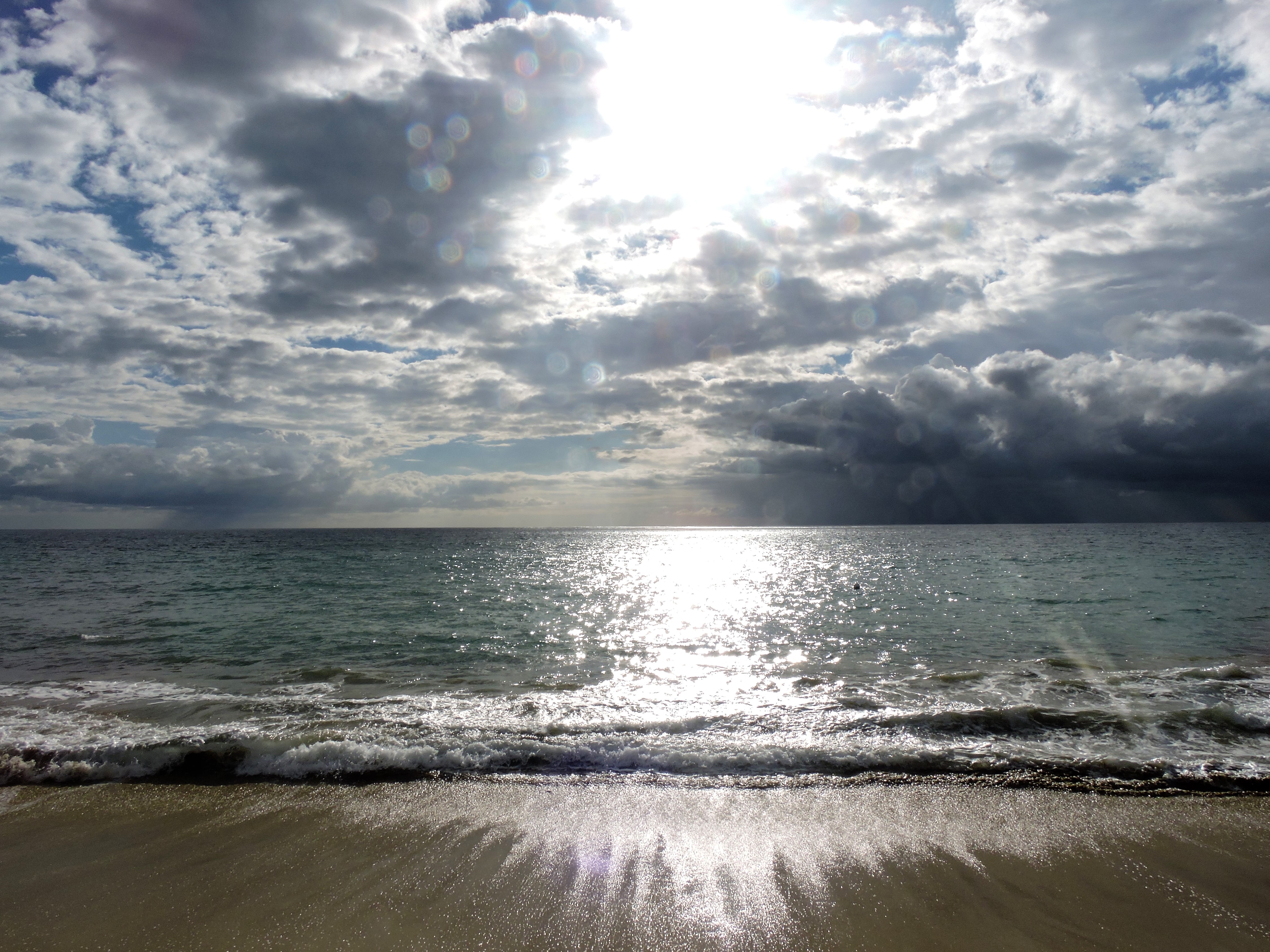 Beach before sunset Villa Cofresi Rincon Puerto Rico