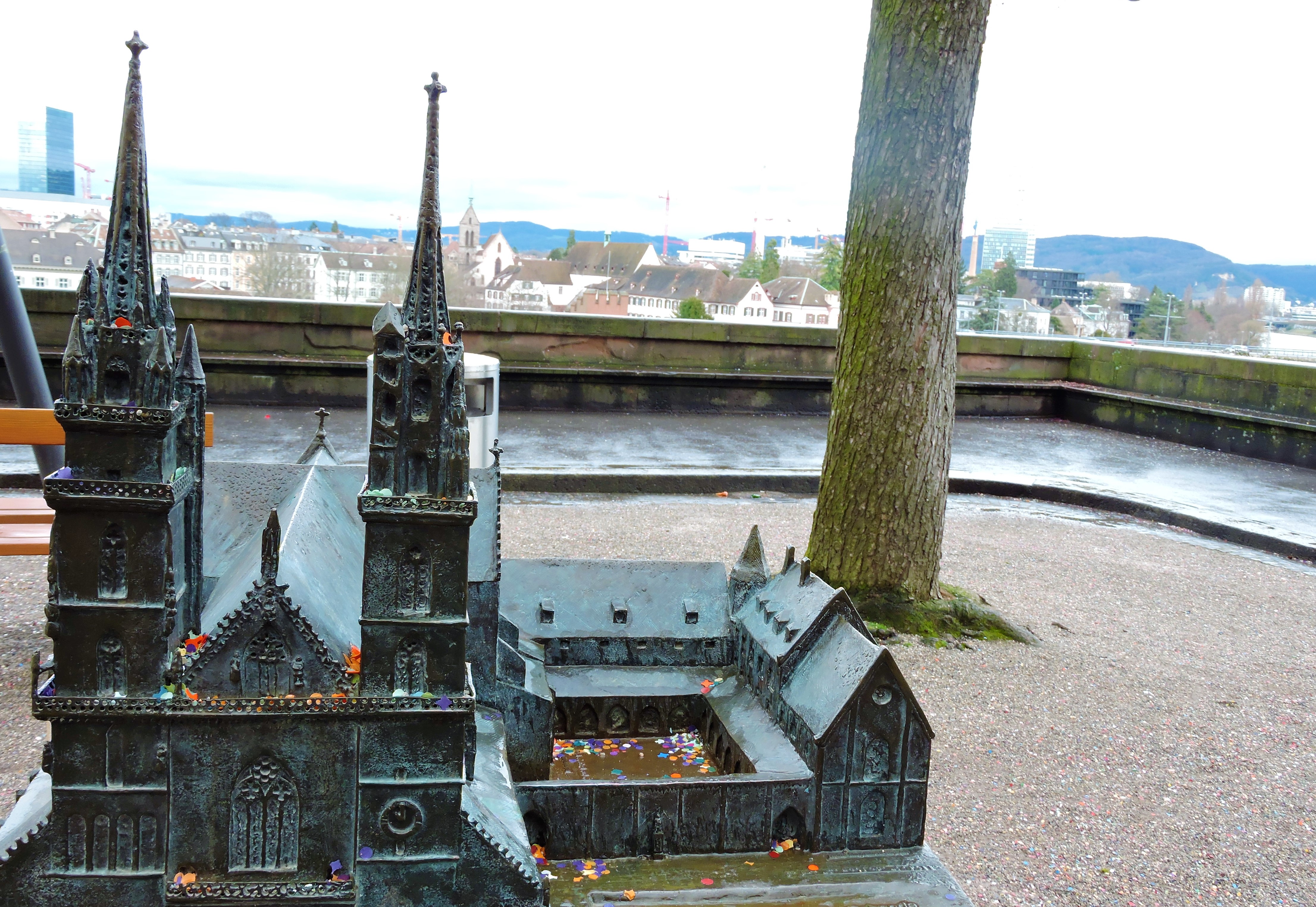Terrace behind the Basel Munster