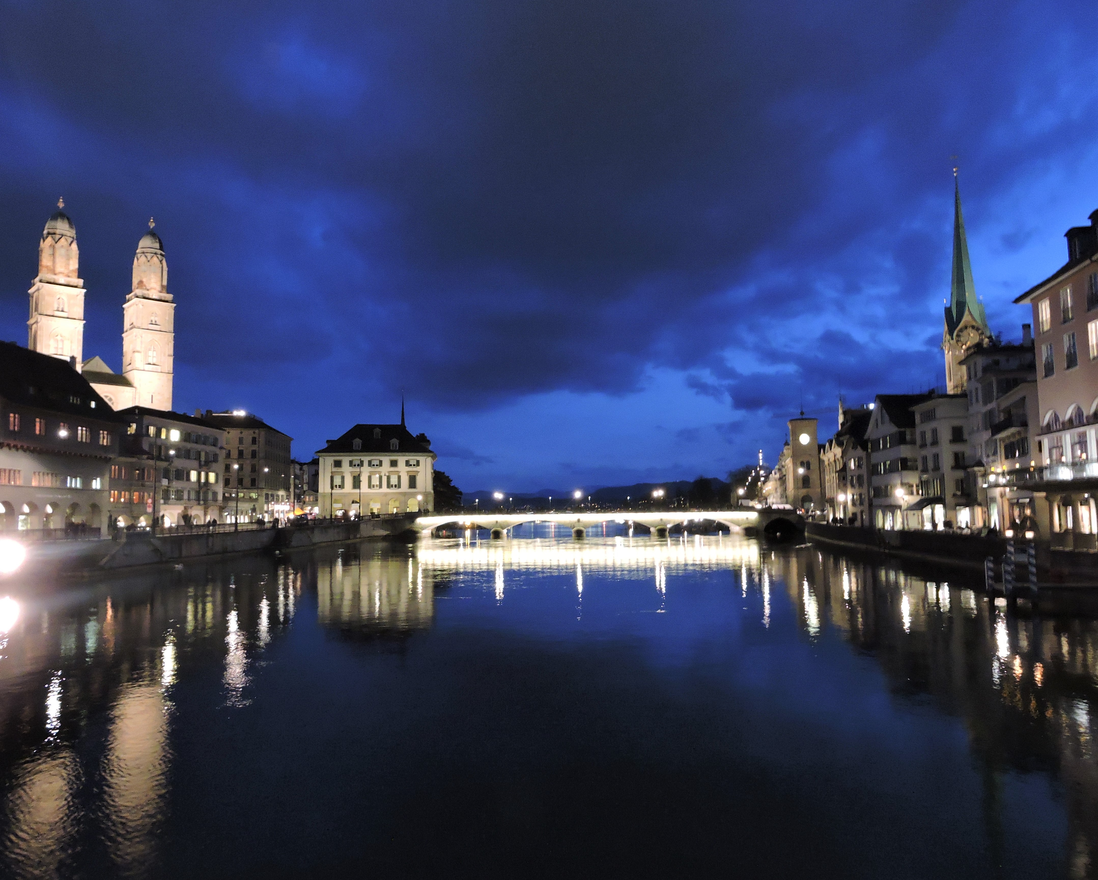 Zurich Switzerland at Night